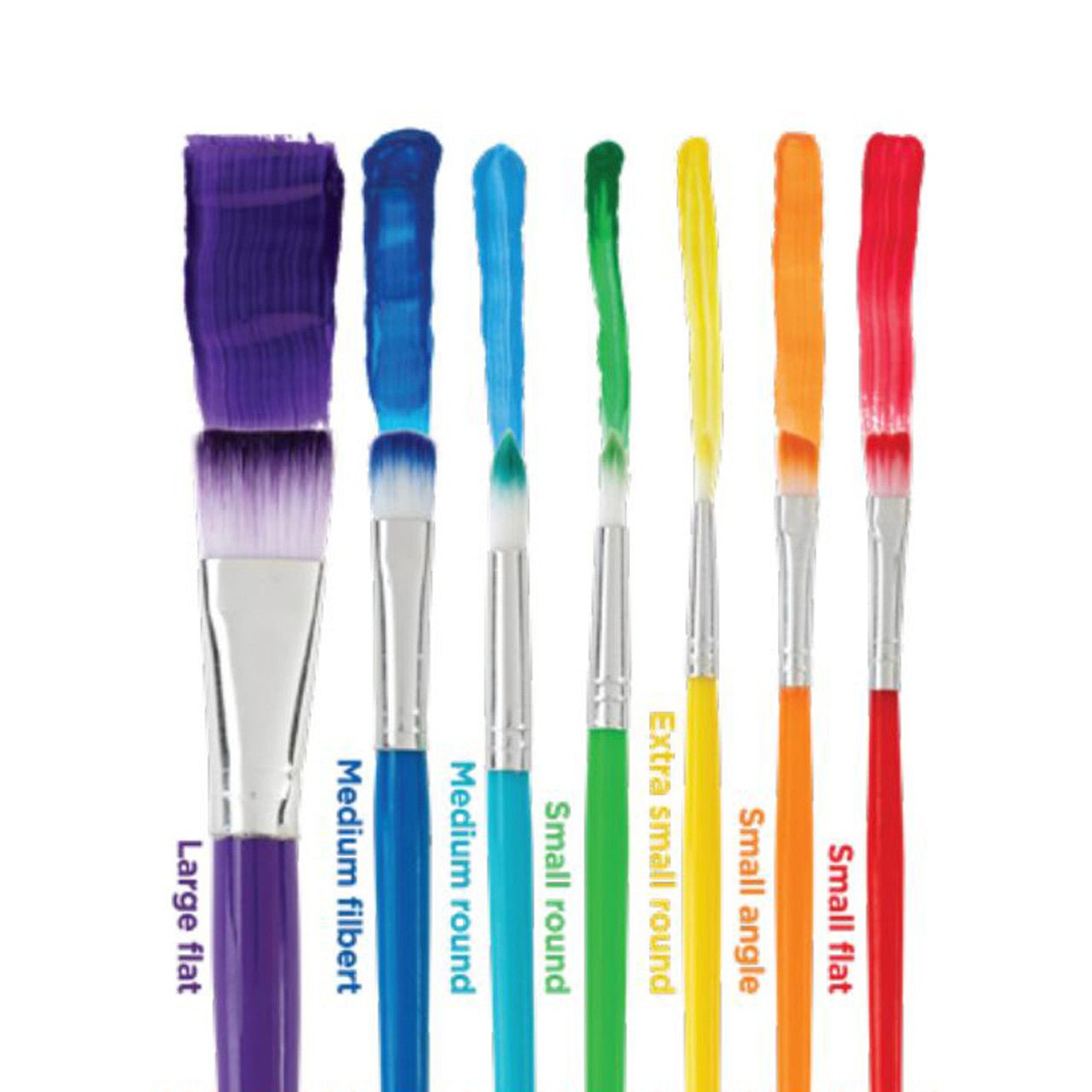Rainbow Brush Set- set of 7