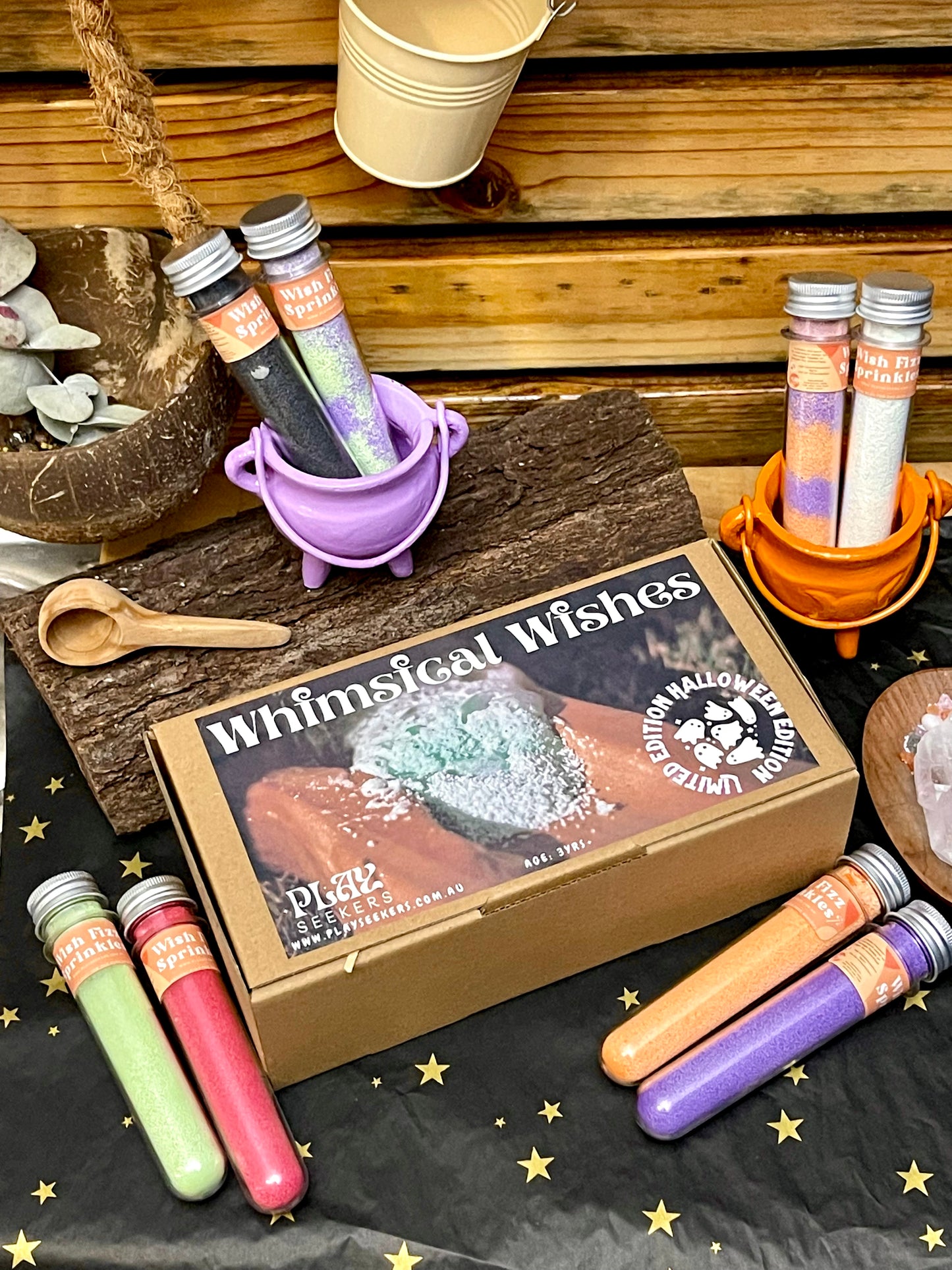 Whimsical Wishes; HALLOWEEN - Exclusive Limited Edition: Magical play fizz exploration kit - for nature lovers and magic seekers!