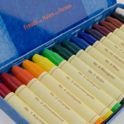 STOCKMAR Wax Stick Crayons - Tin of 16 Wax Stick Crayons