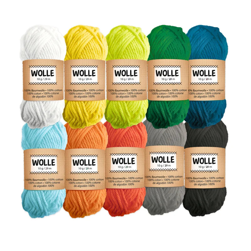 URSUS Cotton Yarn - 10 x 10g - Bold Colours