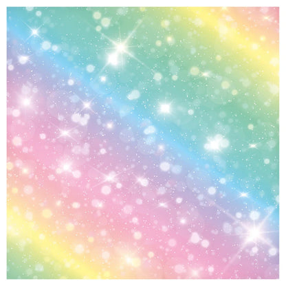 URSUS Rainbow Fairy Dust Folding Paper - 50 Sheets - 15cm