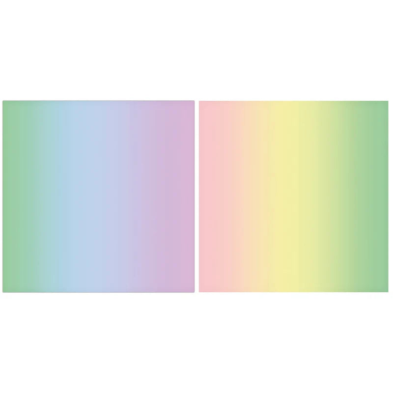 URSUS Rainbow Folding Paper - 50 Pastel Coloured Sheets - 15cm