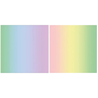 URSUS Rainbow Folding Paper - 50 Pastel Coloured Sheets - 15cm